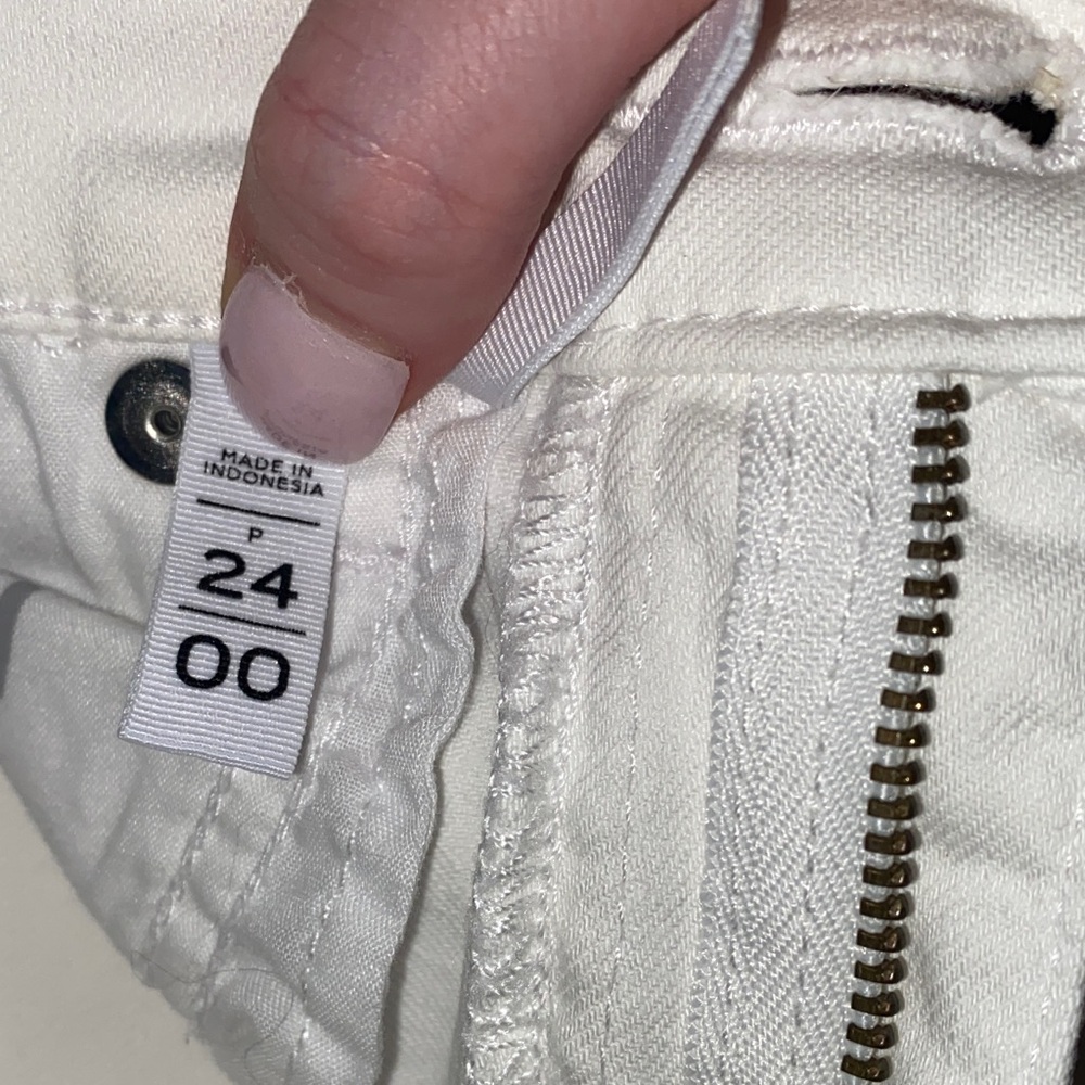 LOFT Cream Denim Pants - Picture 3 of 4